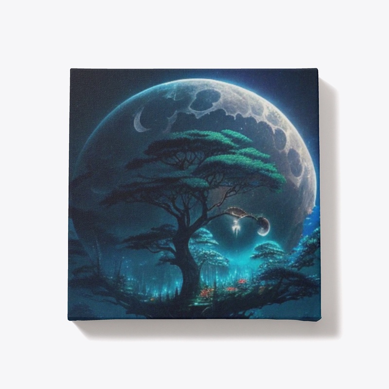 Planet and tree