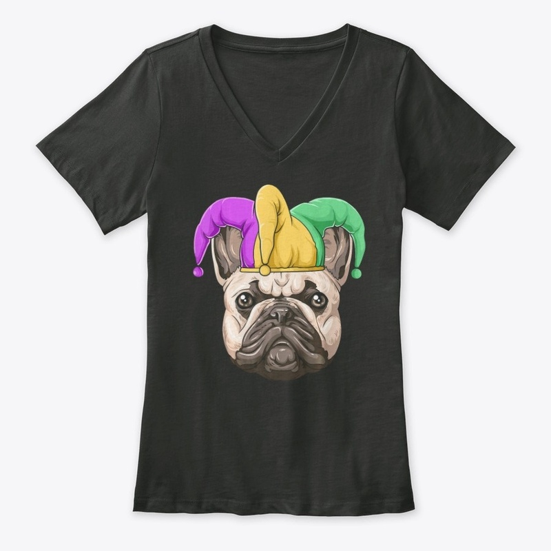 Mardi Gras French Bulldog Carnival Hat