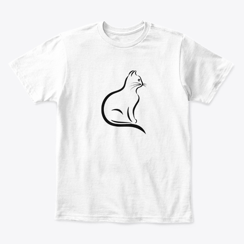 cat black and white