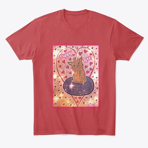 Puppy Love Tee  New Red T-Shirt Front