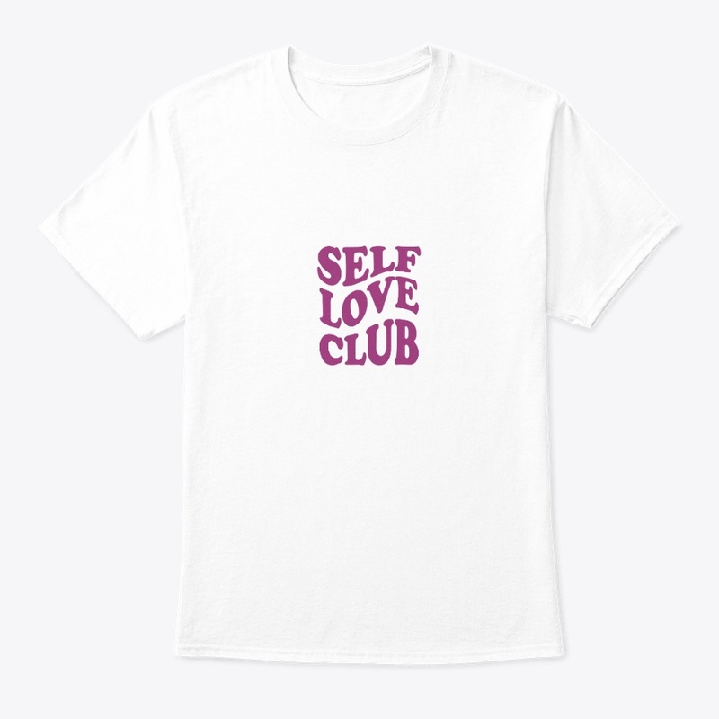 Self love club typography t shirt design