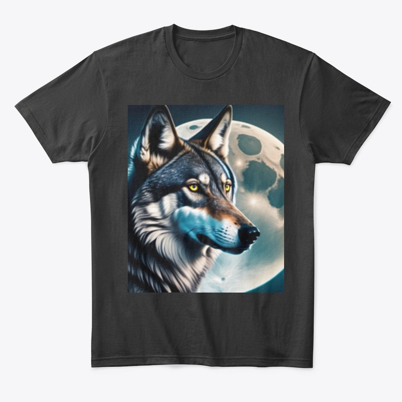 unique wolf  printed unisex t-shirts 