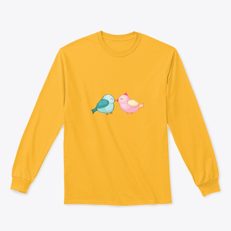 Whimsical Lovebirds