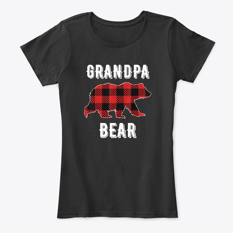 Grandpa Bear Christmas Buffalo T-Shirt 