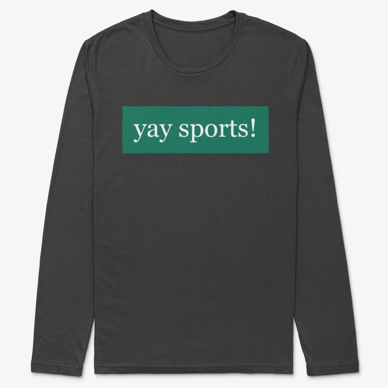 Yay Sports Written in White on Green