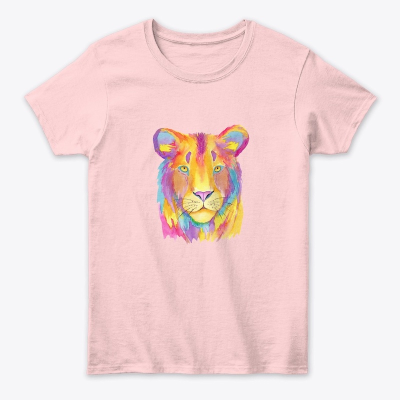 Beautiful front and back lions art 