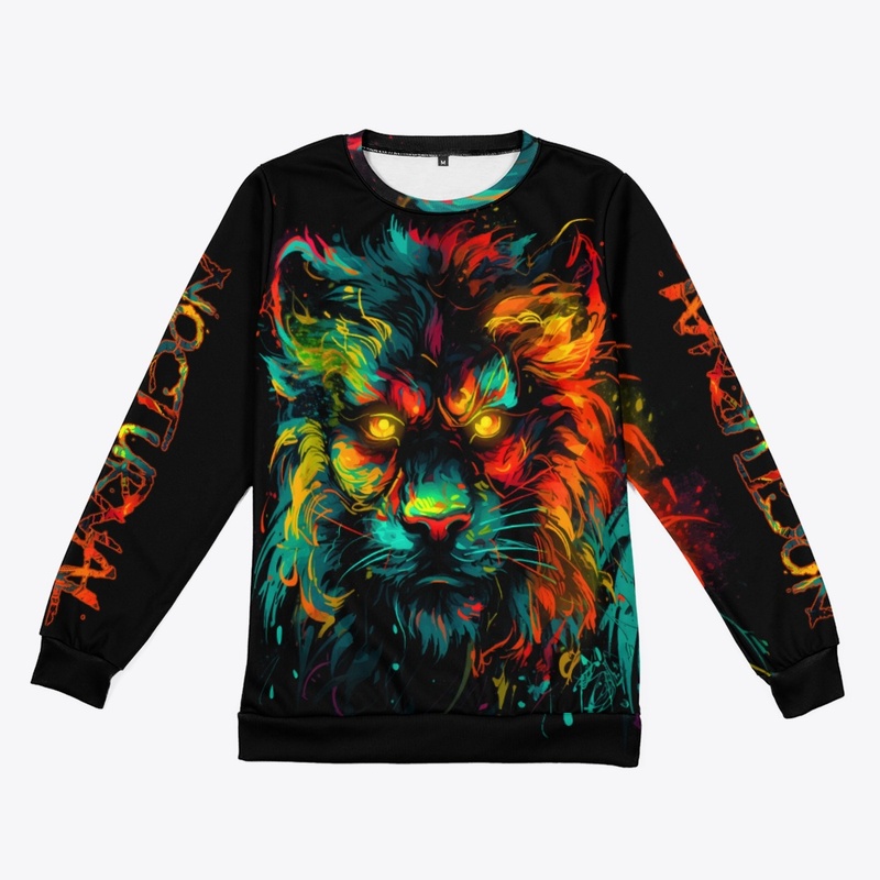 Nocturnal Revenge Abstract Lion 