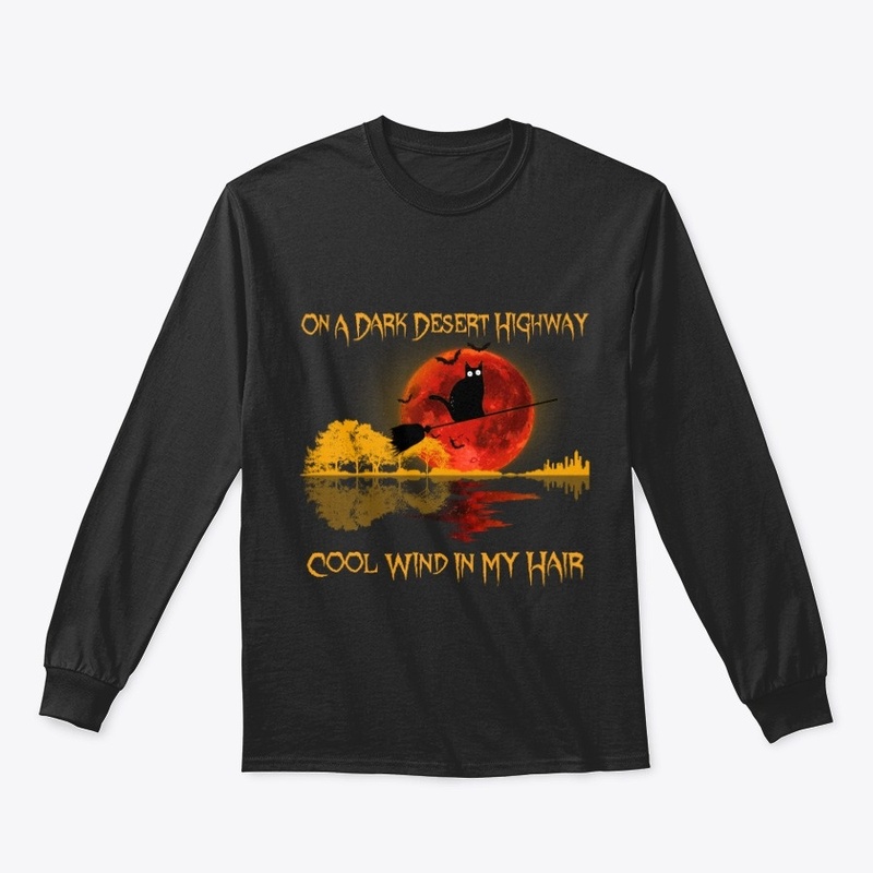 On A Dark Desert Highways Halloween Cat