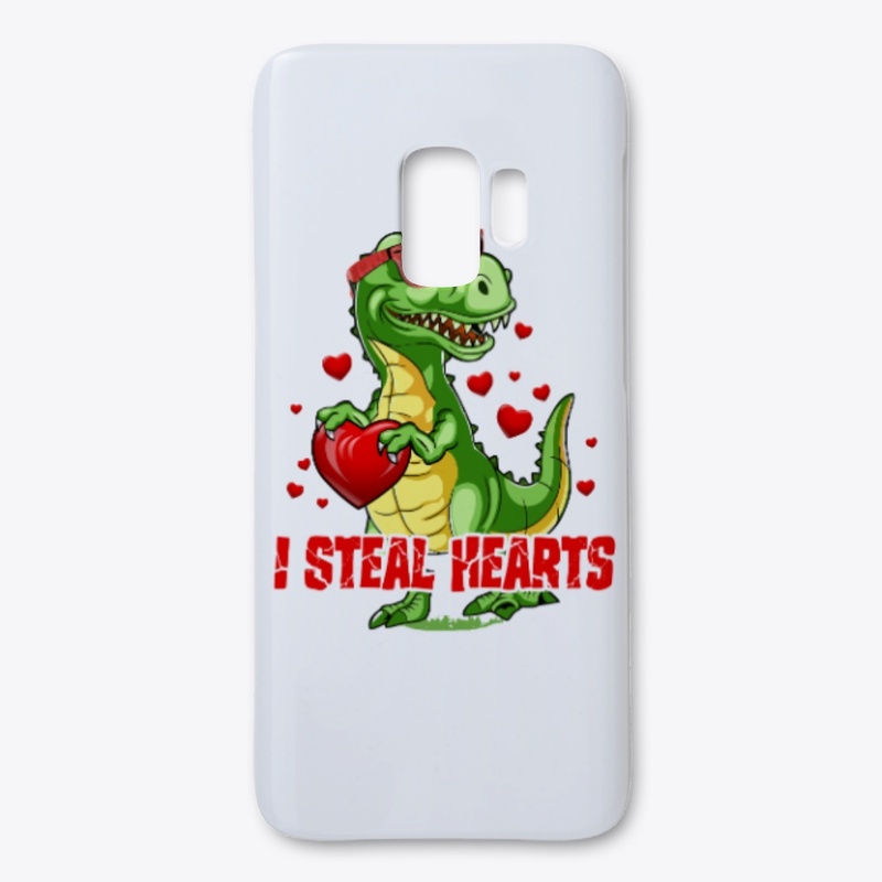 I Steal Hearts Dinosaur T Shirt