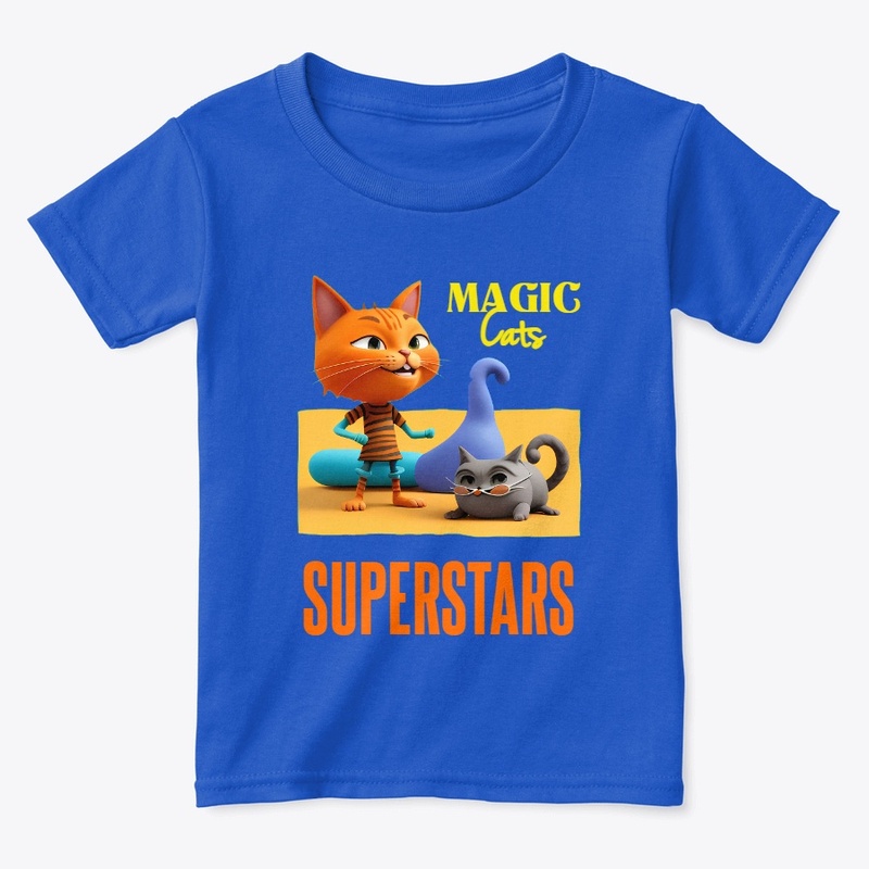 Magic Cats Superstars - Blue Tee