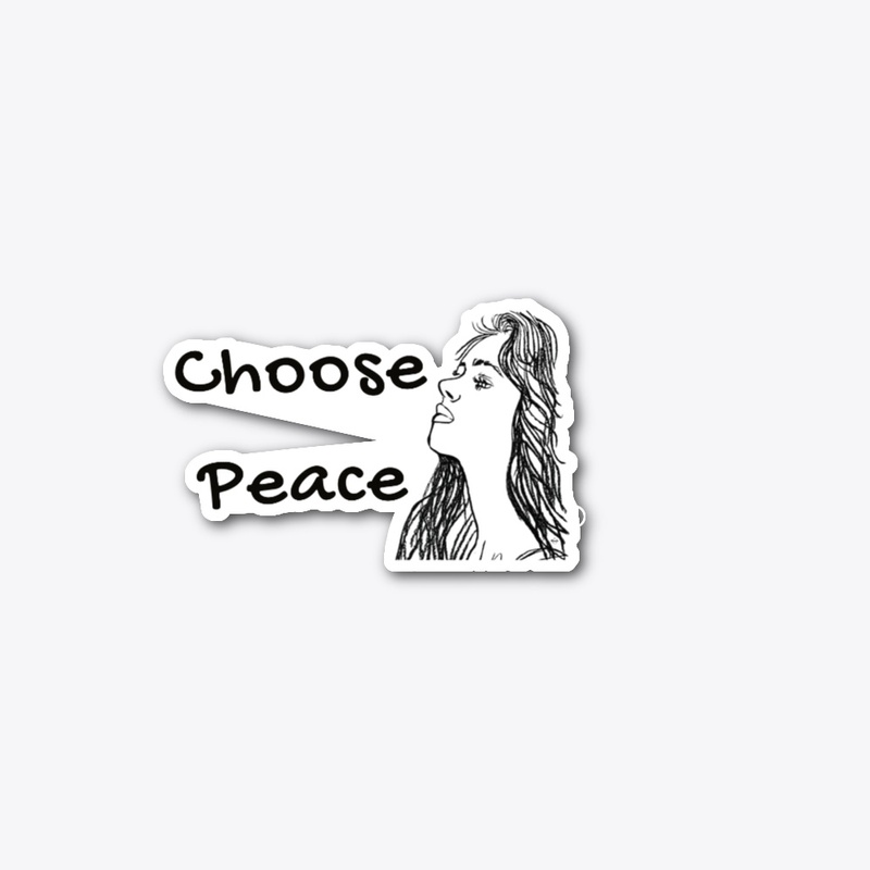 Choose Peace – Minimal Line Art Mug