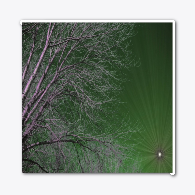 green glowing sun