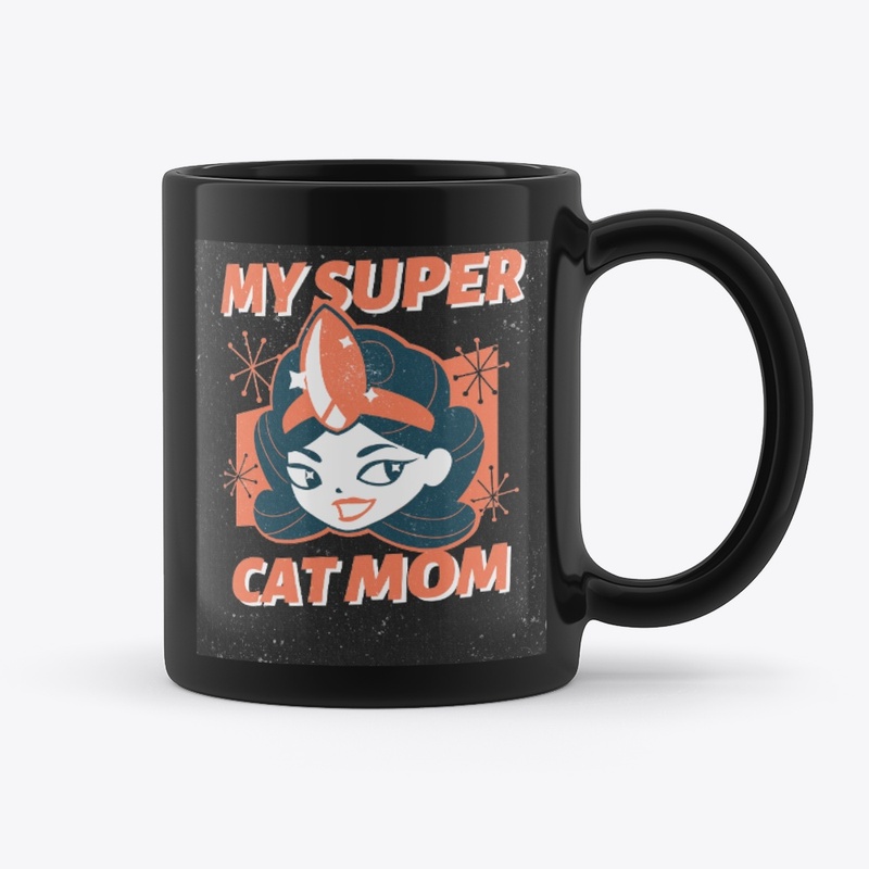 Super Cat Mom Mug