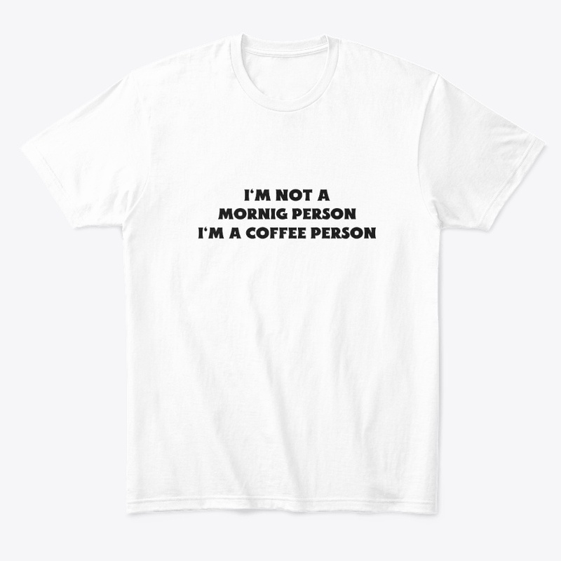 Coffee person T-shirt design