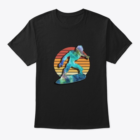 Surfing Dzn14 Black T-Shirt Front