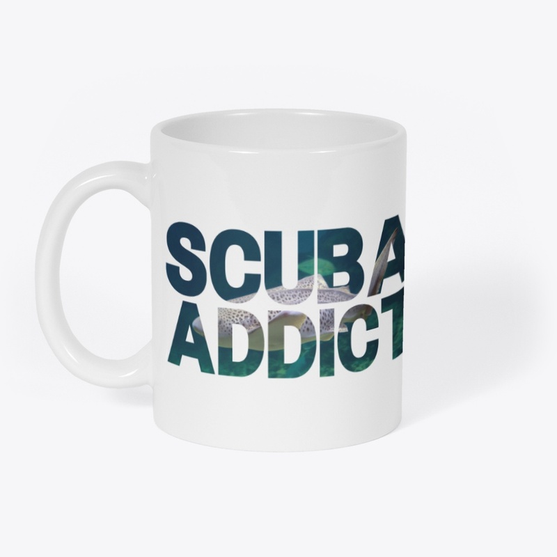 Scuba addict leopard shark