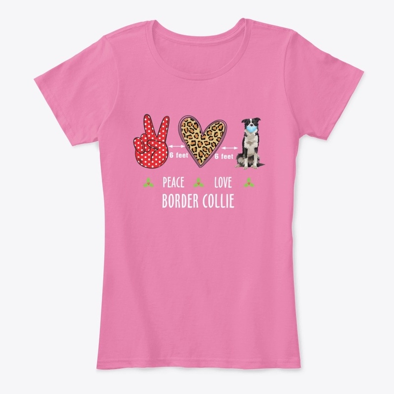  Funny Border collie DogT- shirt