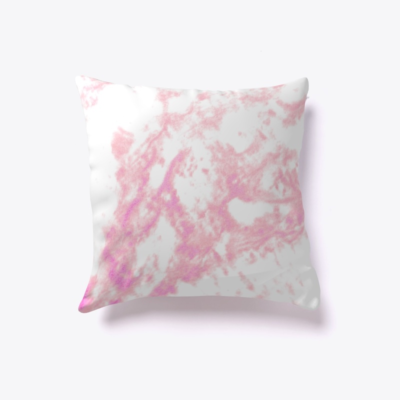 pink marble on white