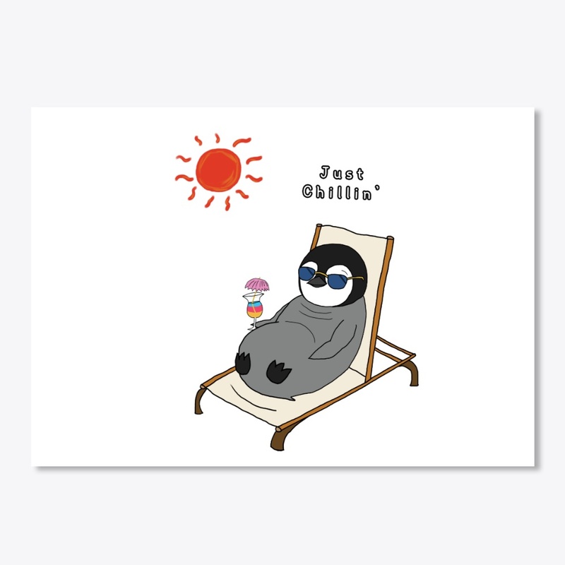 Chilling - Cute Baby Penguin Design