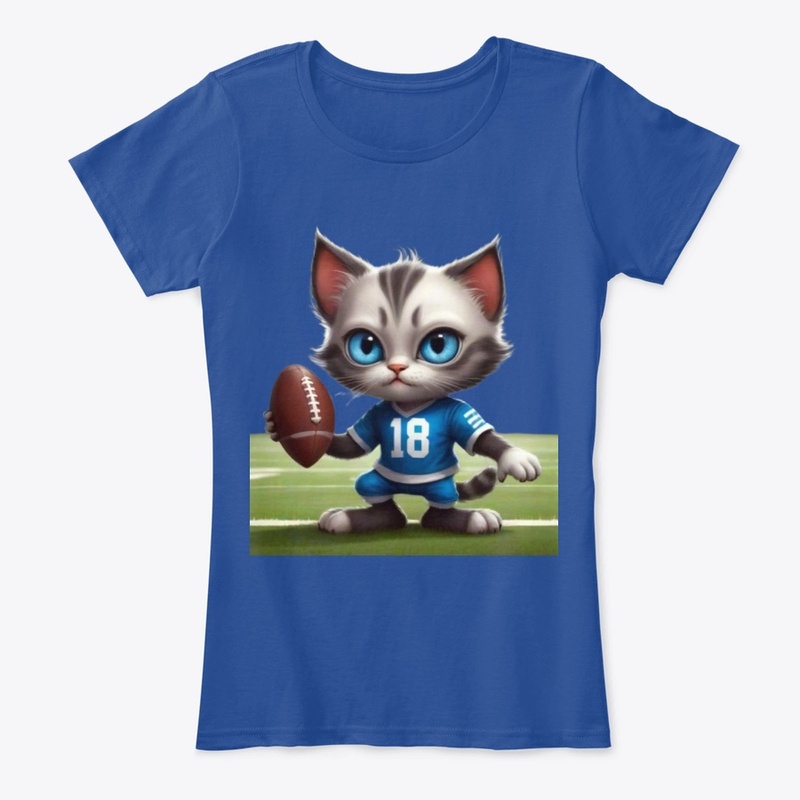 Cat Football Tee Design