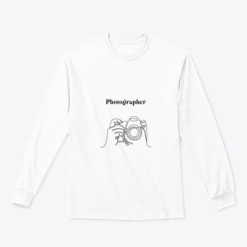  White Tee with Camera Graphic"