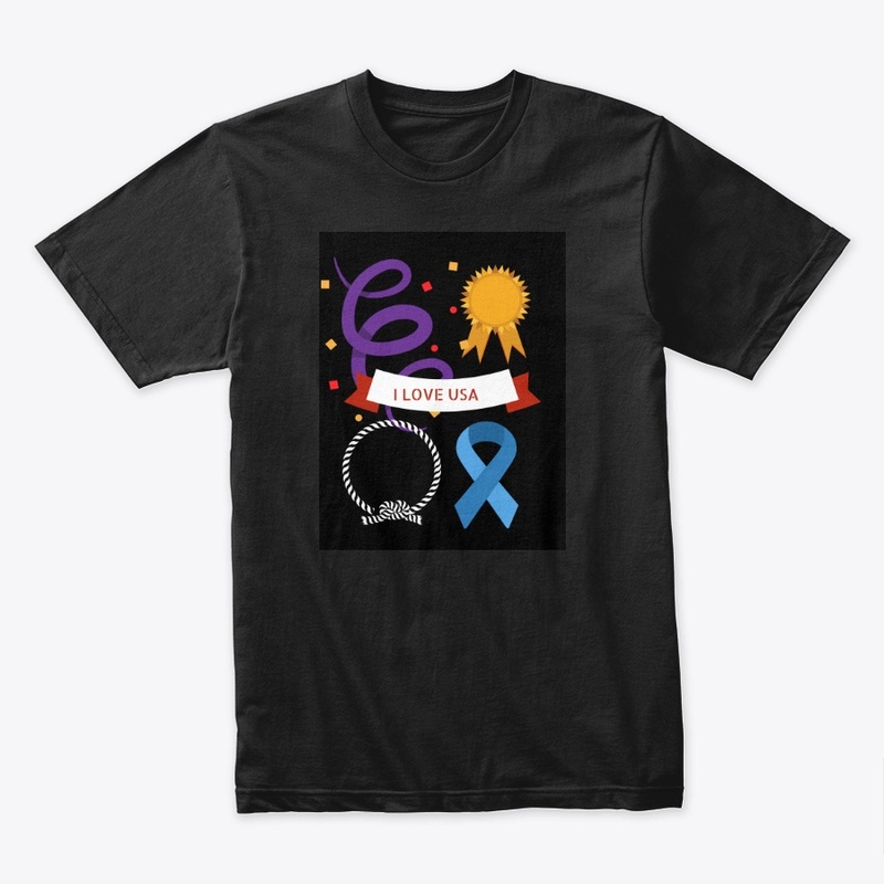 I love USA  Independence day  Tshirt