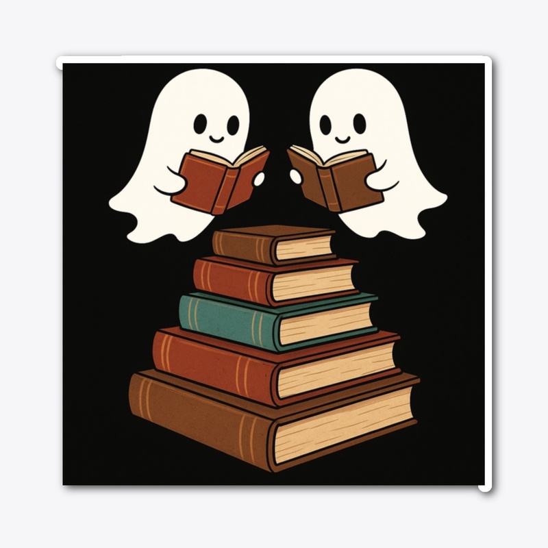 Happy Ghosts Reading Books