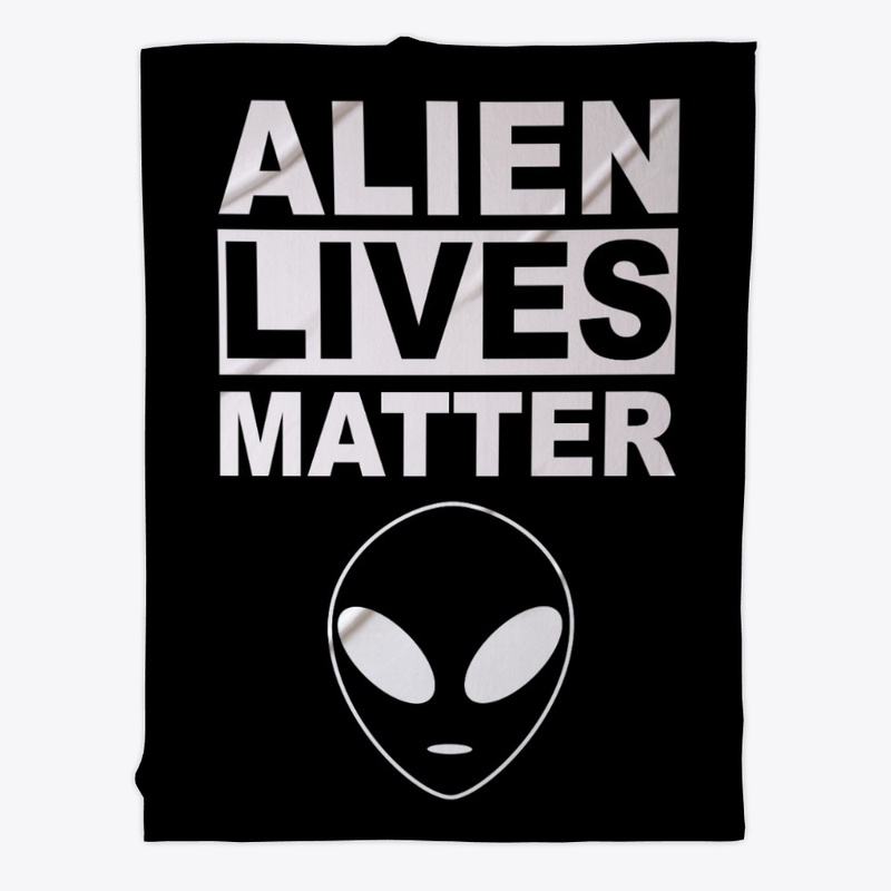 Alien Lives Matter white Letter