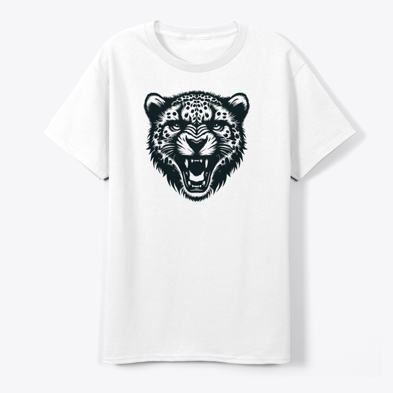 Angry Cheetah Head Design