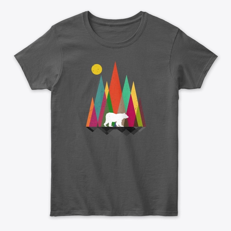 Bear Mint Retro Art Shirt