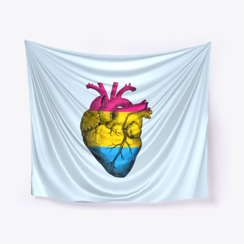 Pansexual Pride Anatomical Heart