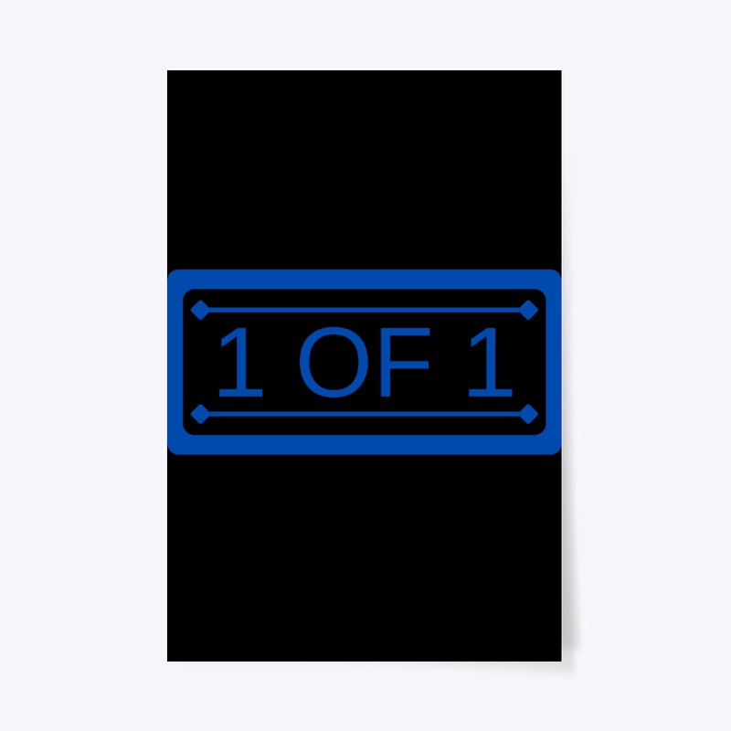 1 OF 1 Blue Letter 1st Edition