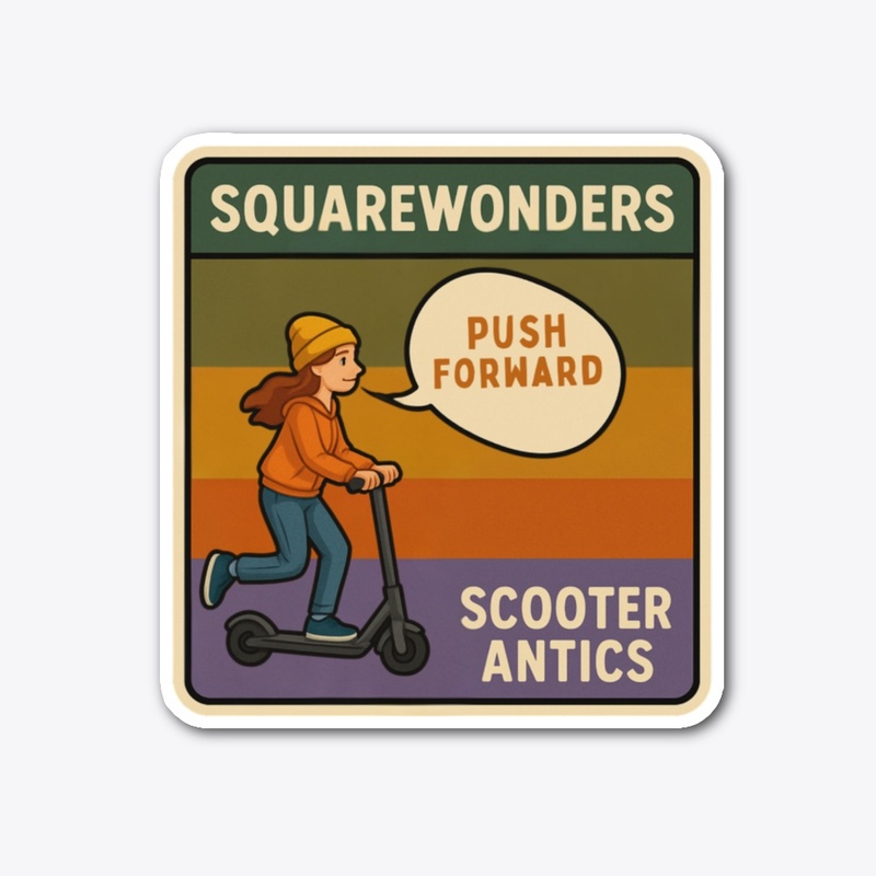 Scooter Antics Push Forward