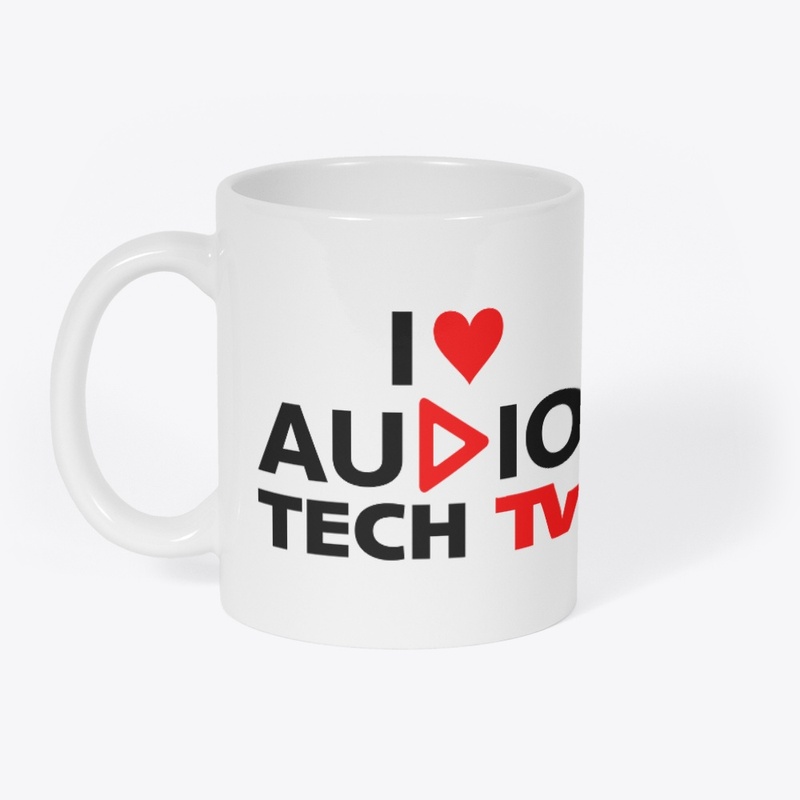 I Love Audio Tech TV Mug