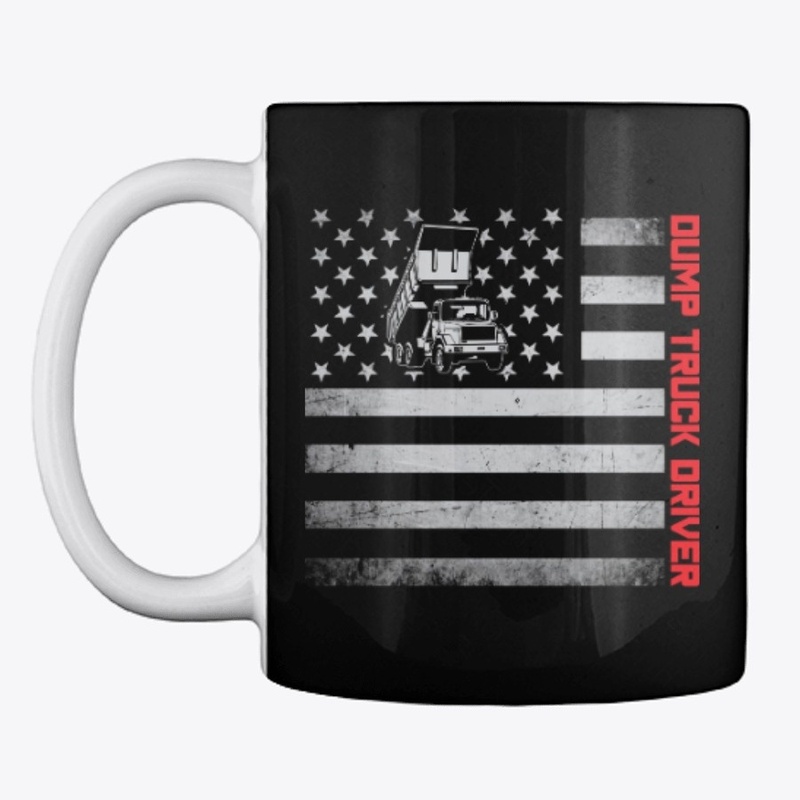 Dump Truck Driver US Flag