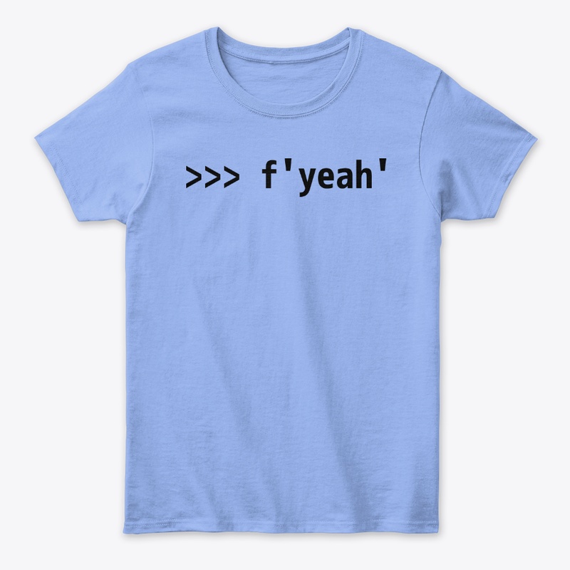 Funny Python Shell Code f'yeah'