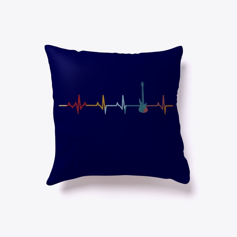 Vintage Electric Guitar Heartbeat Gift