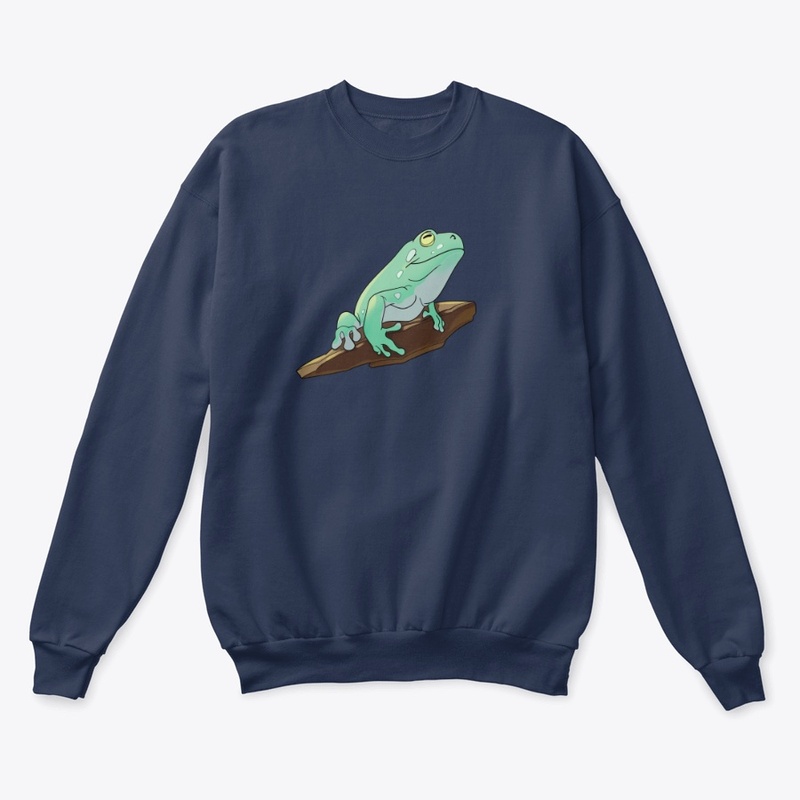 Linguine Whites Tree Frog Crewneck