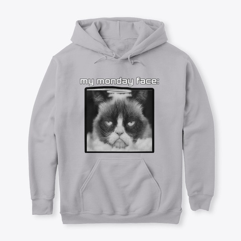 Monday Face Sport Grey T-Shirt Front