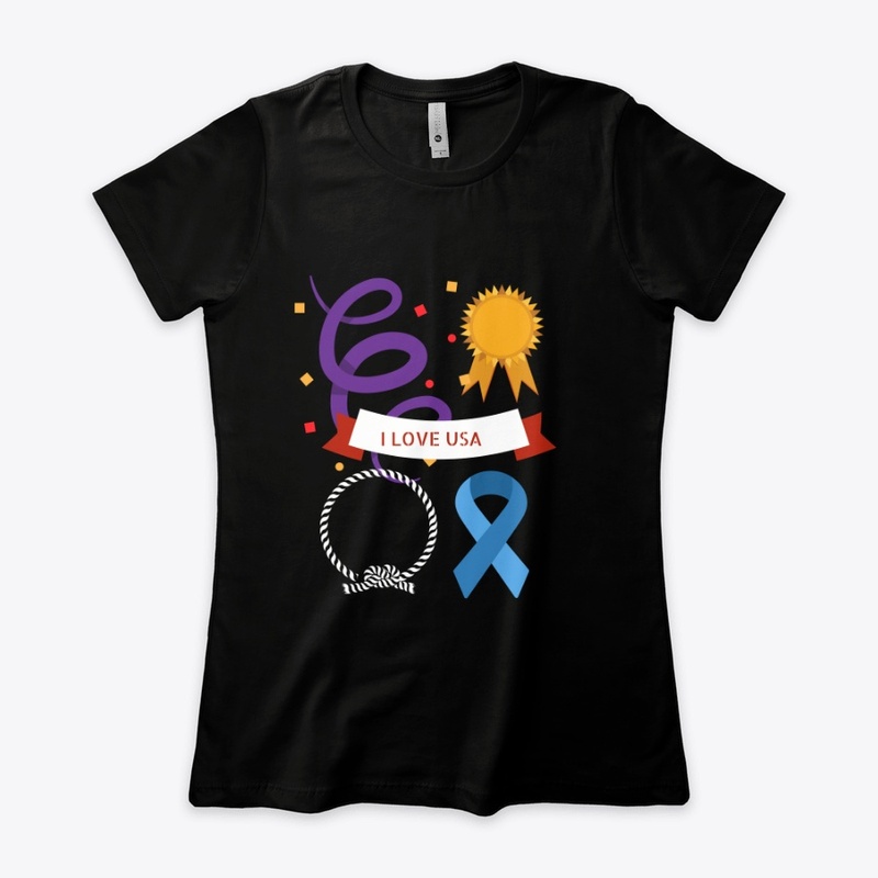 I love USA  Independence day  Tshirt