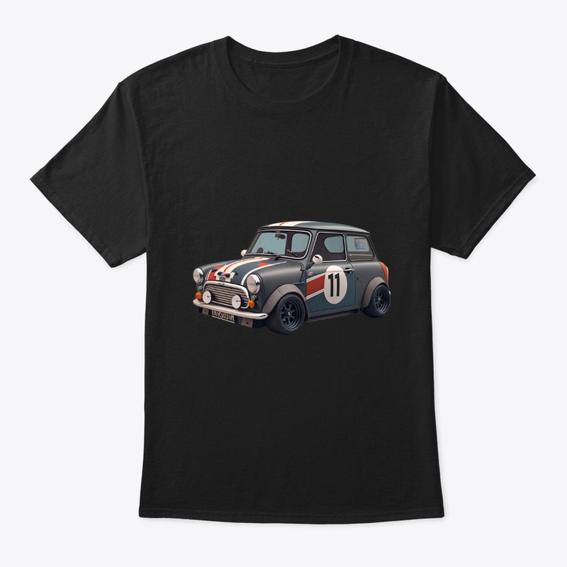 Men black white printed cotton T-shirt
