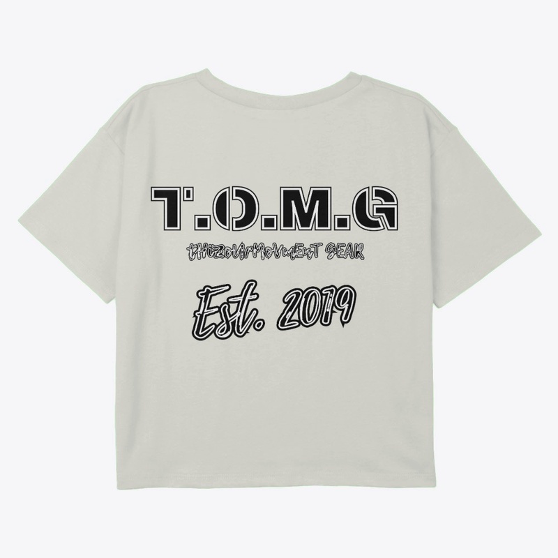 T.O.M.G Women T-Shirt/Crop (BLAXK LOGO)