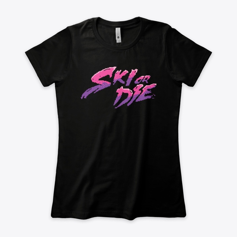 Candy Boy Ski or Die Pixel art Logo