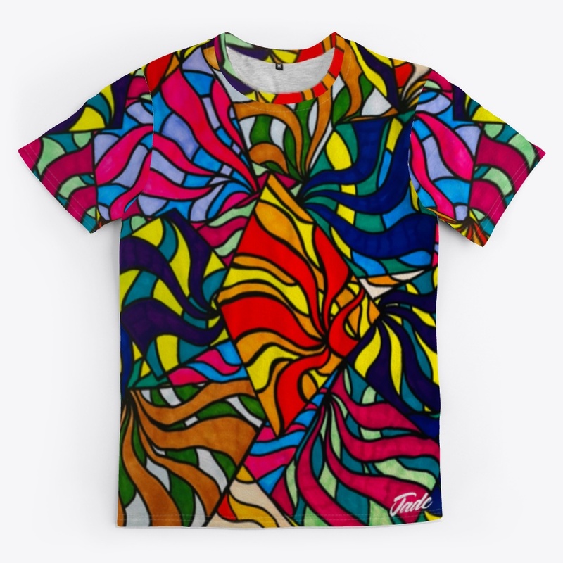 Color Stained Glass All-Over Print Tee