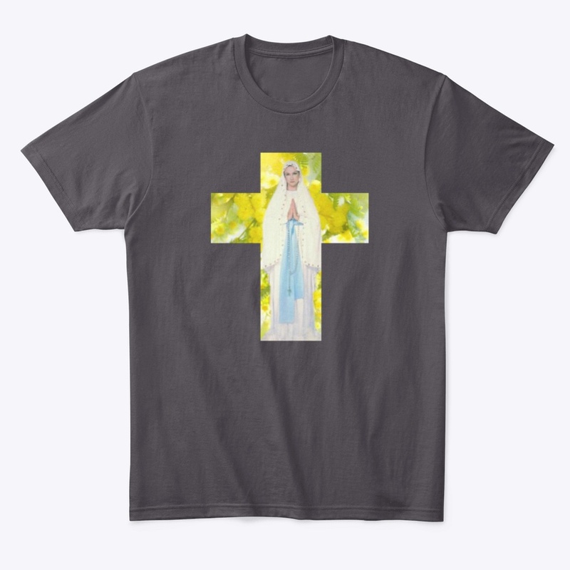 T-Shirt croix jaune Marie