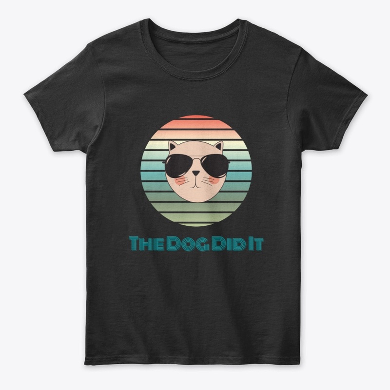 The Dog Did It - Retro Rainbow Cat