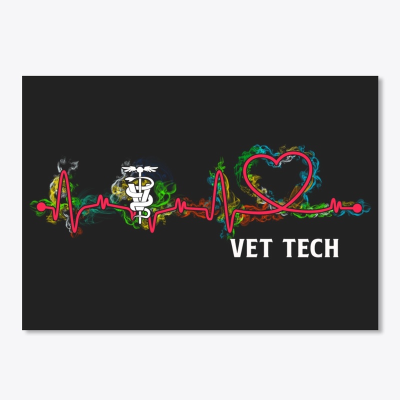 Awesome VET Tech Flame Heartbeat