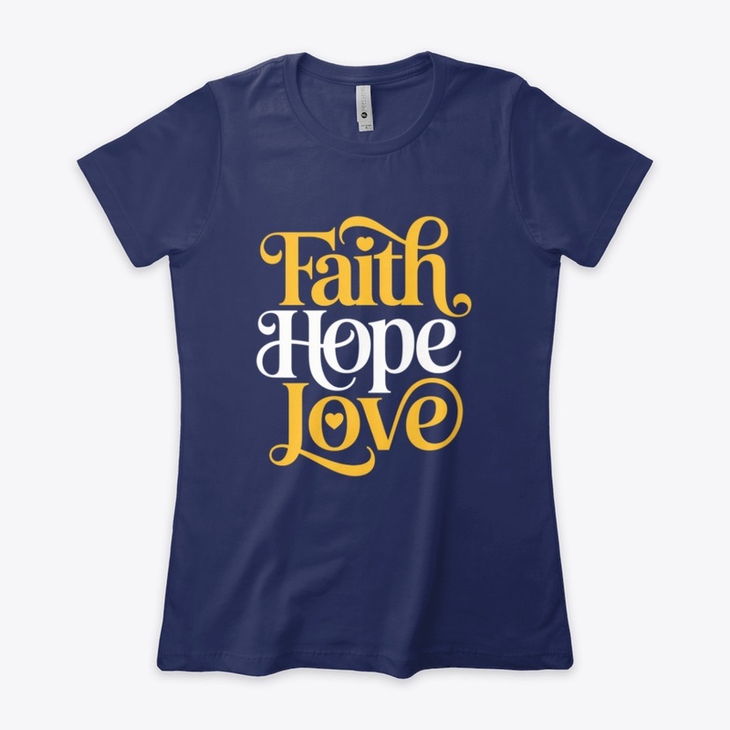 Faith Hope Love Typography