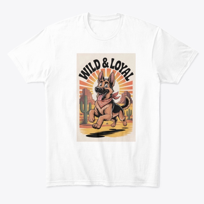  Retro 70s German Shepherd Tee
