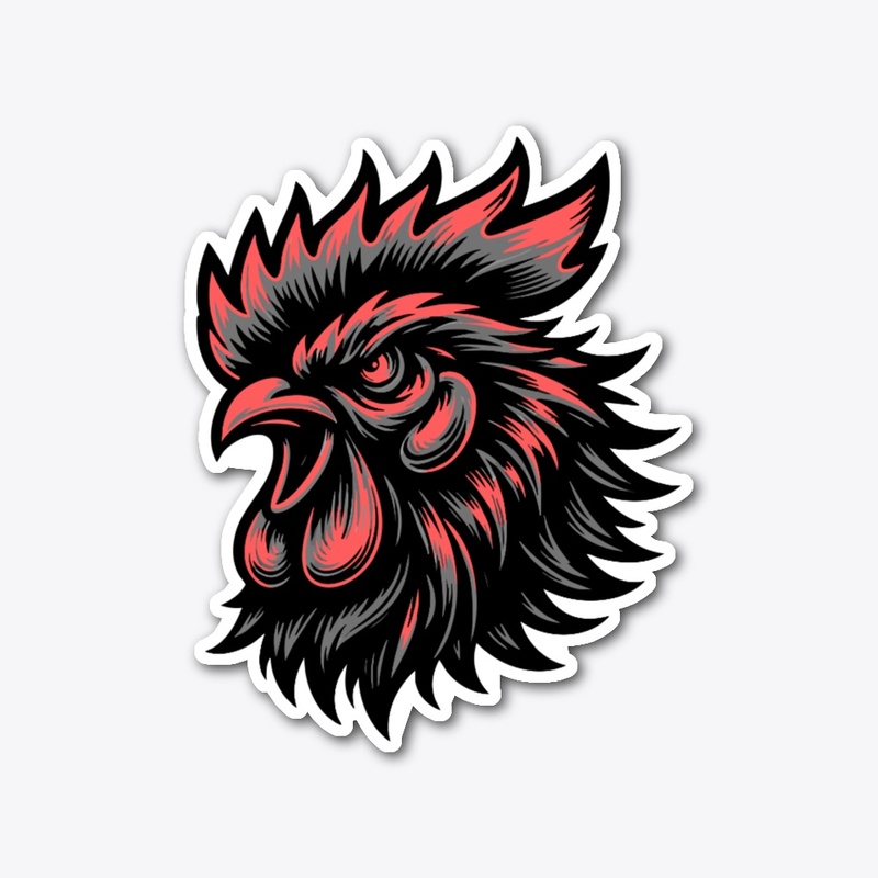 Powerful Chicken Head Graphic